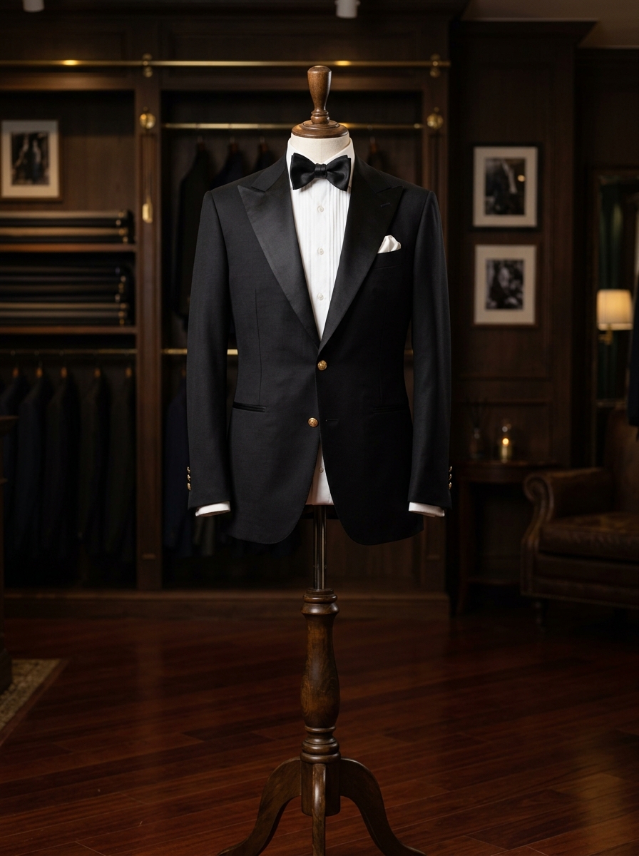 Smoking Black Tie em Manequim de Alfaiataria no Atelier Perfil Trajes